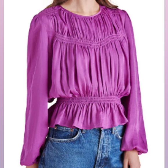 Steve Madden Pyper Peplum Top - Picture 1 of 8